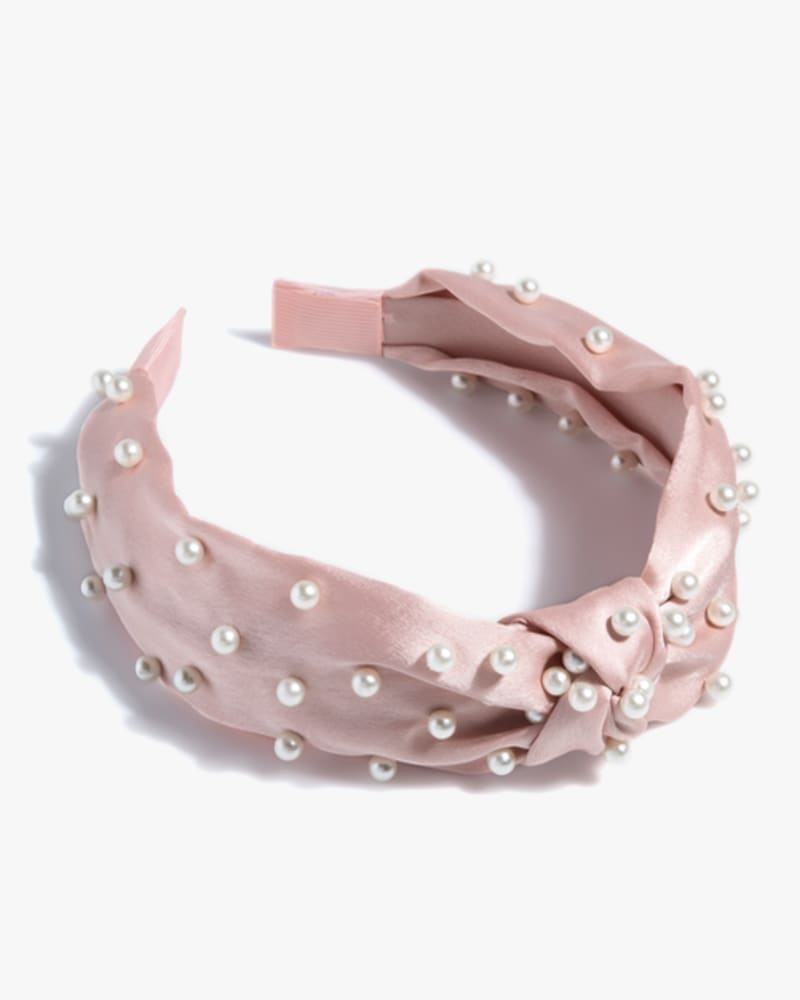 Front of a size None Janelle Pearl Headband in Blush by Shiraleah. | dia_product_style_image_id:243241